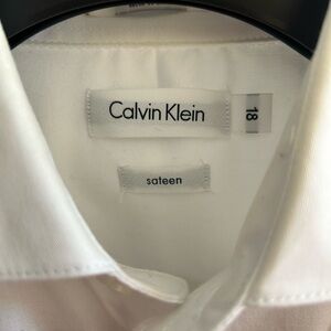 Calvin Klein Youth Dress Shirt size 18